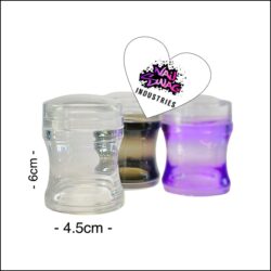 Jelly Stamper Pack ~ Large ~ Clear ~ Black ~ Purple