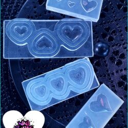 3D Silicon Mould - Hearts #1 ~ Hearts #2 ~ Hearts #3 ~ Hearts #4