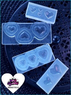 3D Silicon Mould - Hearts #1 ~ Hearts #2 ~ Hearts #3 ~ Hearts #4