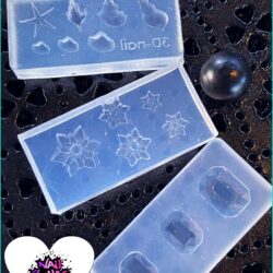 3D Silicon Mould - 'Seaside' #1 'Flowers' #2 'Square Diamonds' #3
