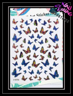 Butterflies ~ Coloured Holographic #3706