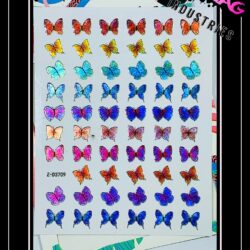 Butterflies ~ Coloured Holographic #3709