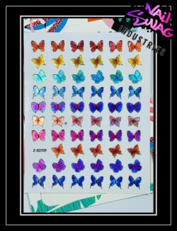 Butterflies ~ Coloured Holographic #3709