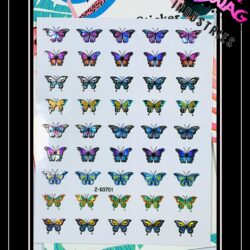 Butterflies ~ Coloured Holographic #3701
