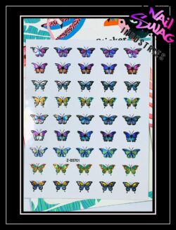 Butterflies ~ Coloured Holographic #3701