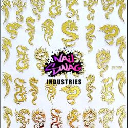 Nail Sticker Dragon 2~ Gold #386
