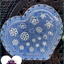 3D Silicon Mould - Hearts & Flowers