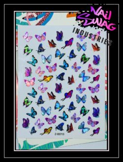 Butterflies ~ Coloured Holographic #3713
