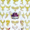 Nail Sticker Phoenix ~ Gold #388 - Image 2