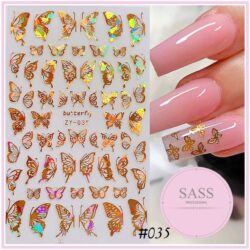 Butterfly Wings Large & Small ~ Gold Holographic #35