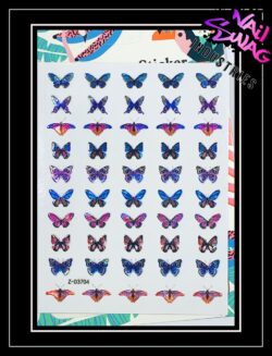 Butterflies ~ Coloured Holographic #3704
