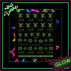 Designer LV GLOW Stickers #019
