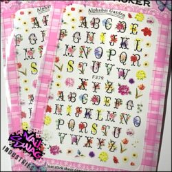 Calligraphy Letters ~ Alphabet Garden ~ Black #379