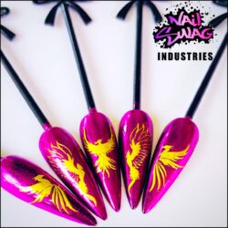 Nail Sticker Phoenix ~ Gold #388