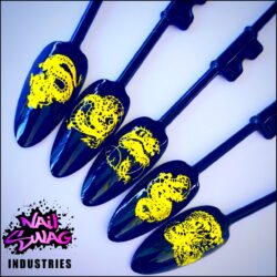 Nail Sticker Dragon 3~ Gold #385