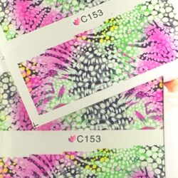 Water Transfers ~ Coloured Feather/Zebra/Cheater Brilliance#C153
