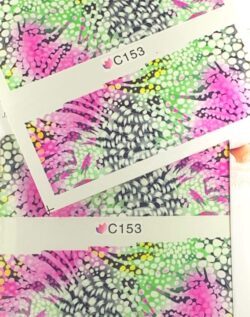 Water Transfers ~ Coloured Feather/Zebra/Cheater Brilliance#C153