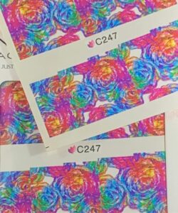 Water Transfers ~ Colour Abstract Roses #C247