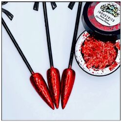 Chrome Flakes ~ Red Holographic