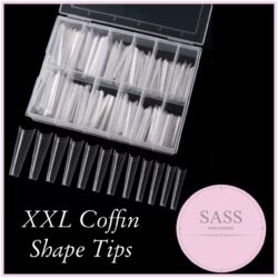 Tips ~ XXL Clear Coffins ~ 240 Box