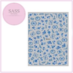 Porcelain Blue Decals x 3 Designs