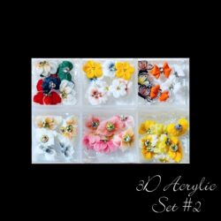 3D Acrylic Hand Made Flowers etc... ~ Set 2 ~ 50 Pieces